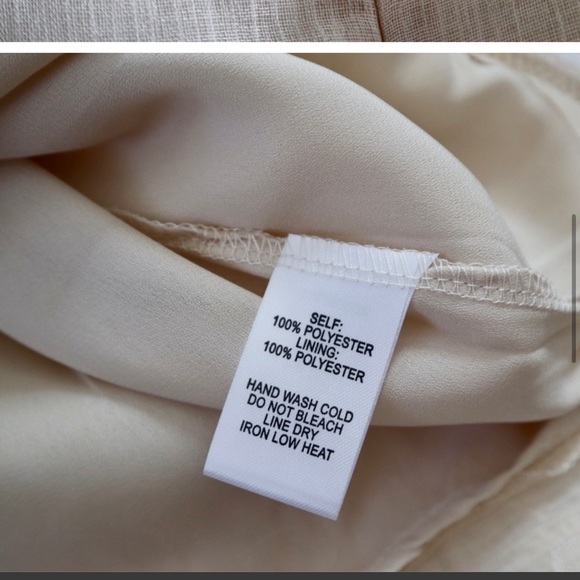 Lulus Beige Pom Pom Puff Sleeve Mini Dress - Picture 6 of 7